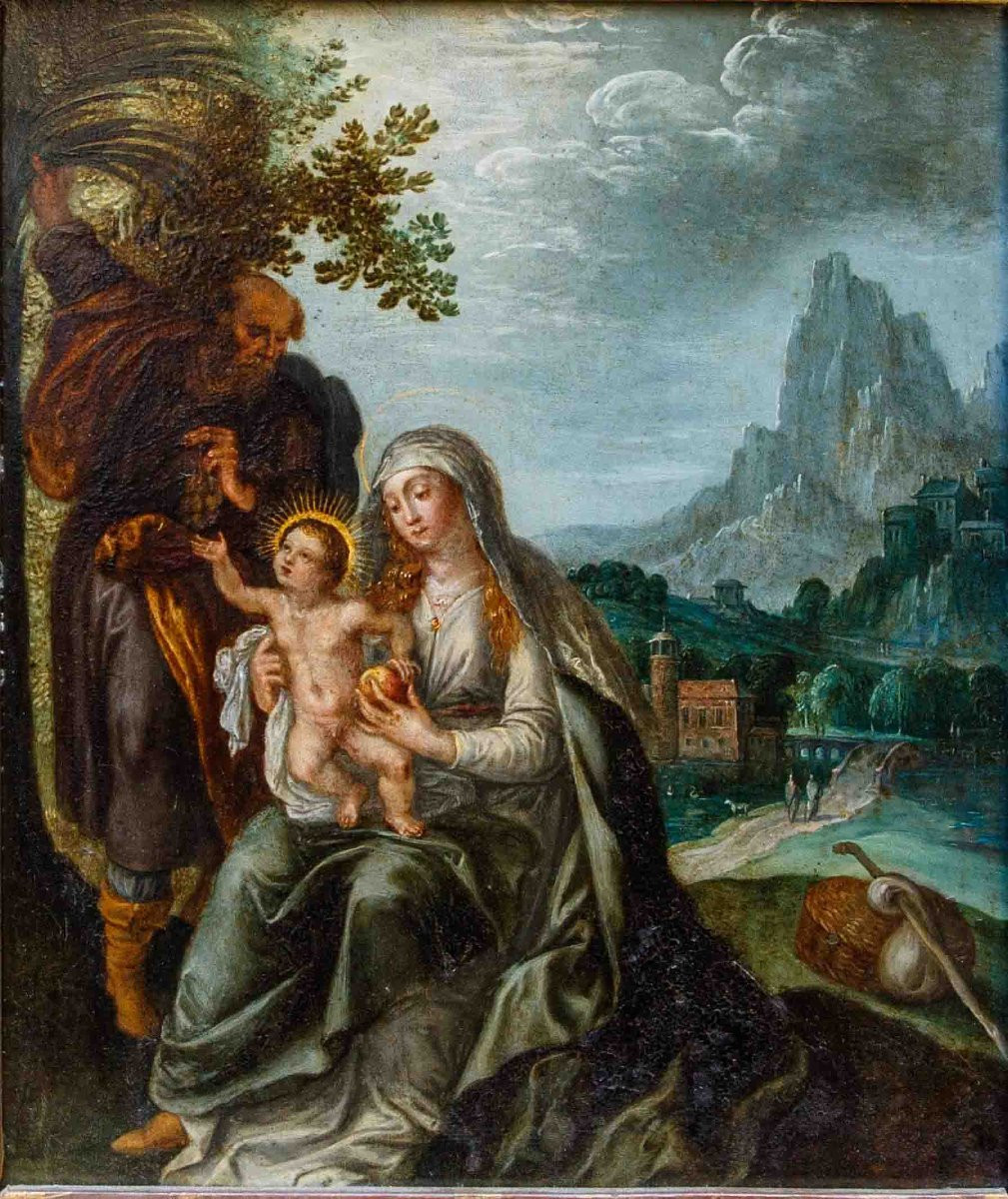 Denys Calvaert (1540, Antwerp – 1619, Bologna), From The Workshop Of, Holy Family-photo-3