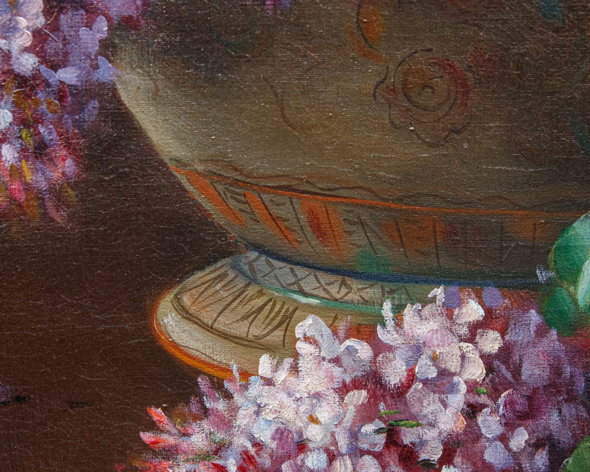 Alfio Paolo Graziani (roncoferraro (mn), 1900 – Gavirate (va), 1981), Vase Of Hydrangeas-photo-5