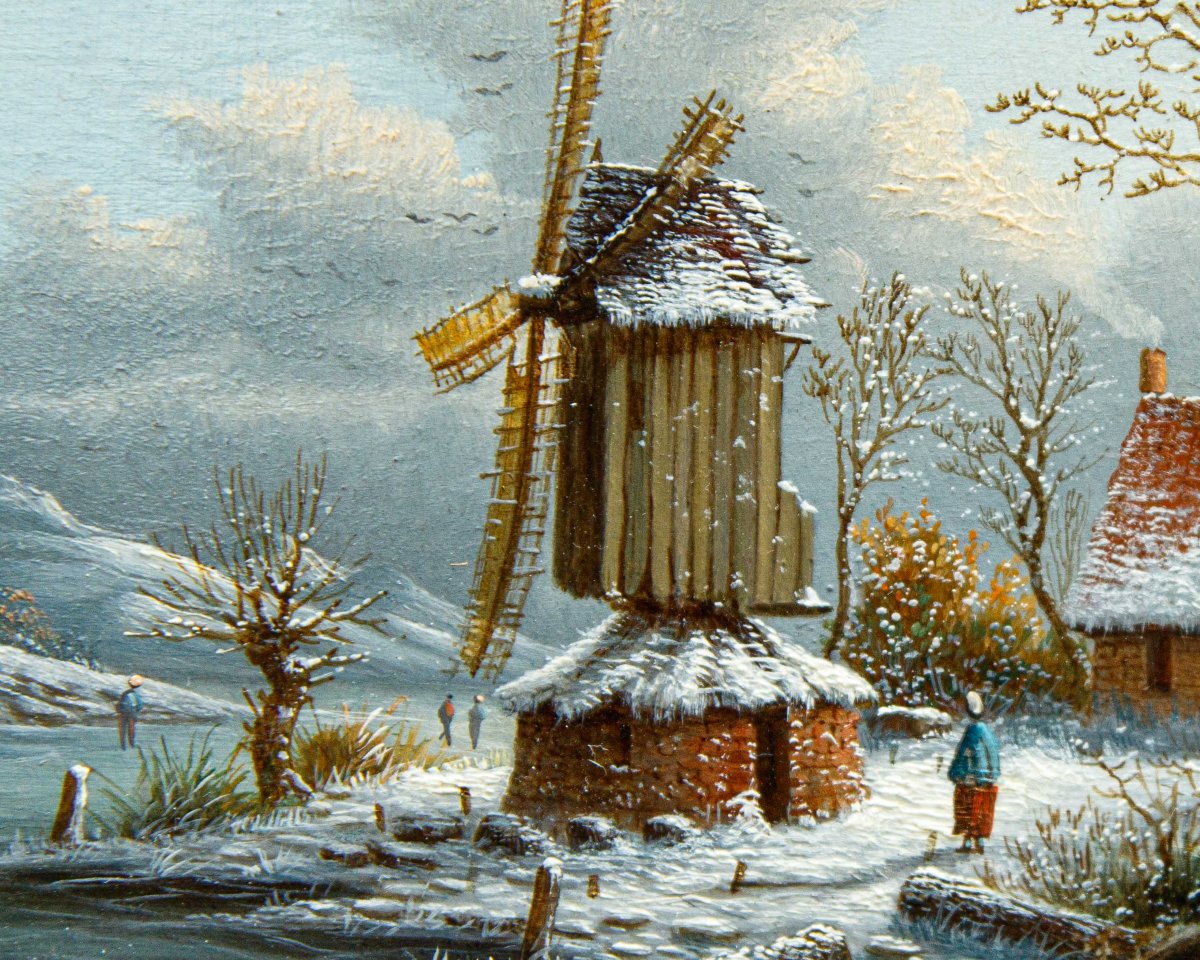 Alexandre-albert Lenoir (1801, Paris – 1891, Paris), Winter Landscapes-photo-4