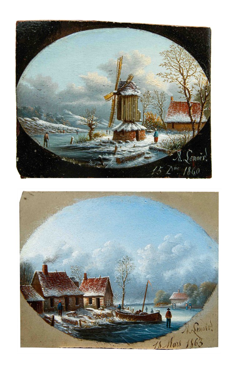 Alexandre-albert Lenoir (1801, Paris – 1891, Paris), Winter Landscapes