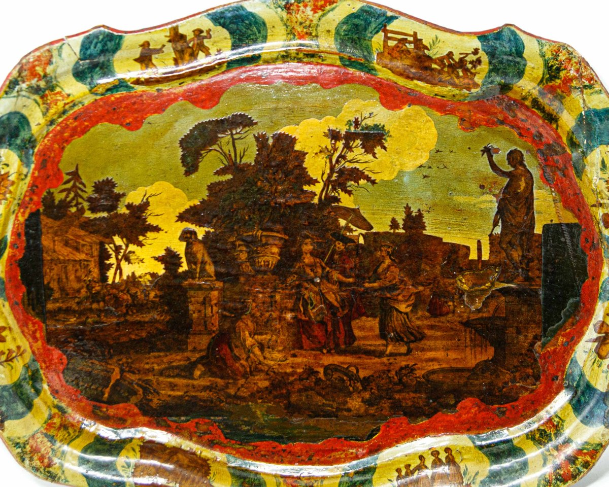 Venice, 18th Century, Decorated Tray-photo-3
