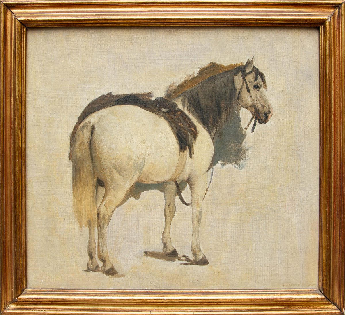 Gerolamo Induno (Milan 1825 - 1890), Cheval