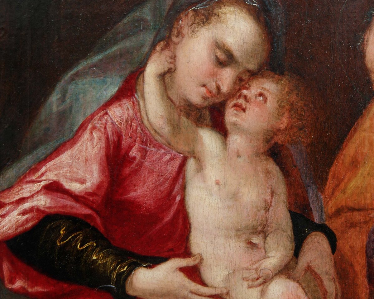 Paolo Piazza dit Cosimo da Castelfranco (vers 1560 - 1620), attr., Sainte-Famille-photo-3
