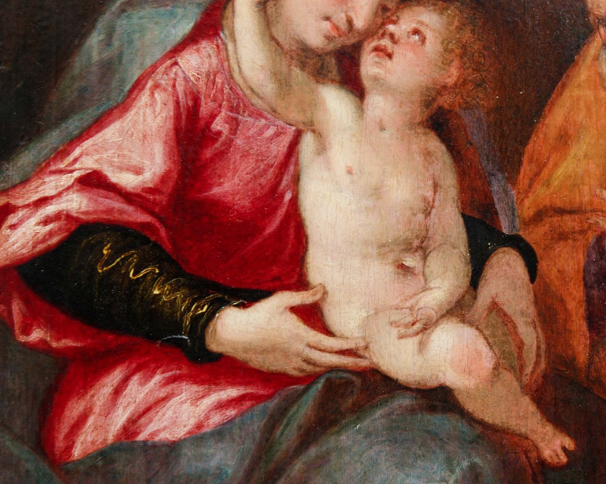 Paolo Piazza dit Cosimo da Castelfranco (vers 1560 - 1620), attr., Sainte-Famille-photo-4