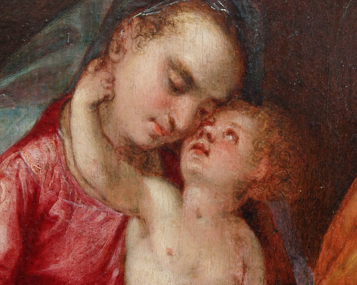 Paolo Piazza dit Cosimo da Castelfranco (vers 1560 - 1620), attr., Sainte-Famille-photo-1