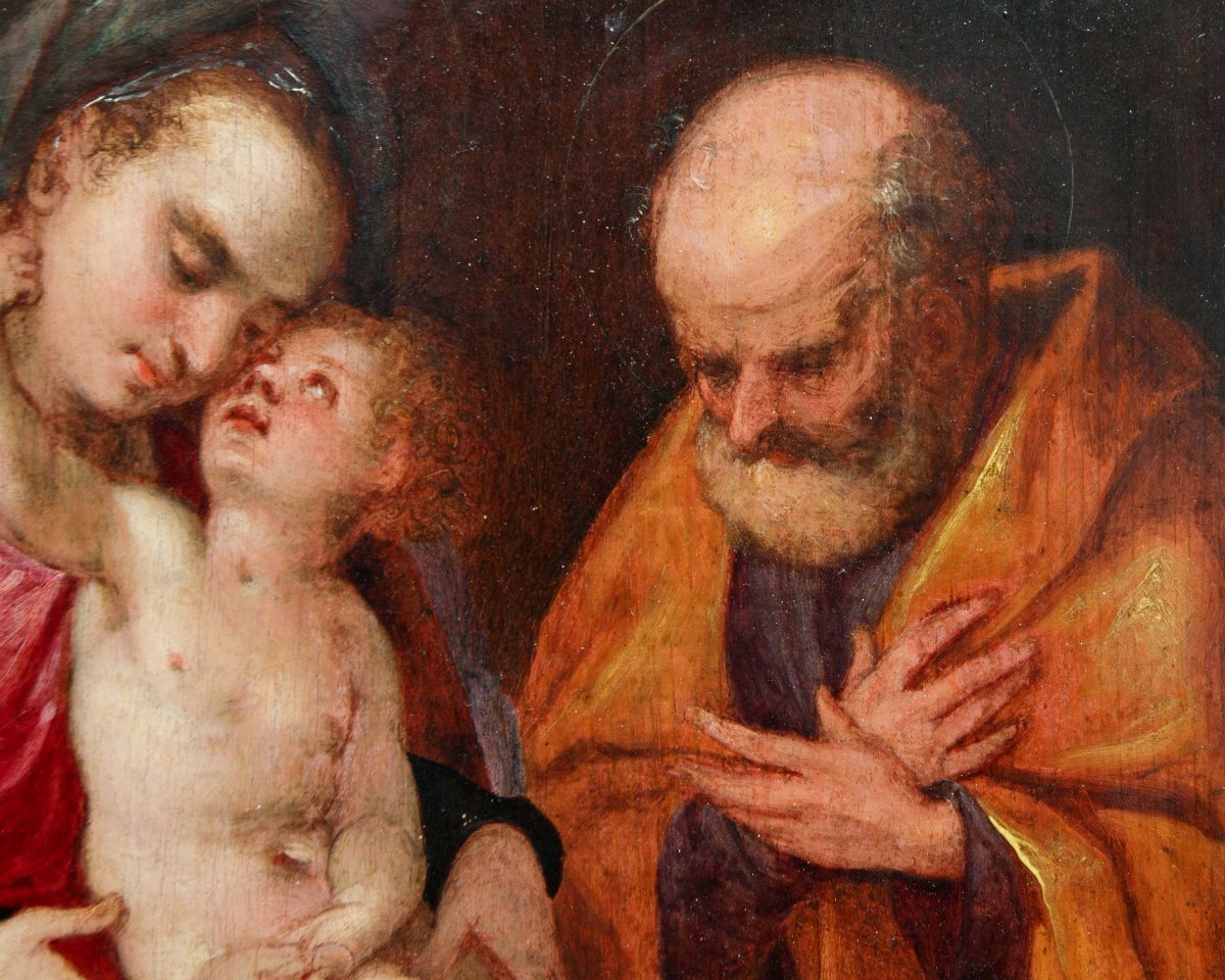 Paolo Piazza dit Cosimo da Castelfranco (vers 1560 - 1620), attr., Sainte-Famille-photo-2