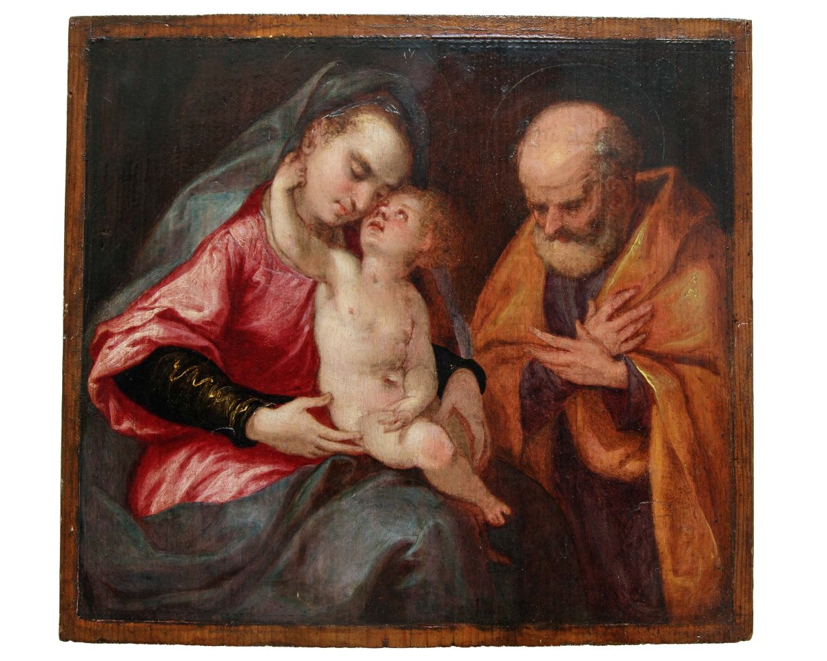 Paolo Piazza dit Cosimo da Castelfranco (vers 1560 - 1620), attr., Sainte-Famille