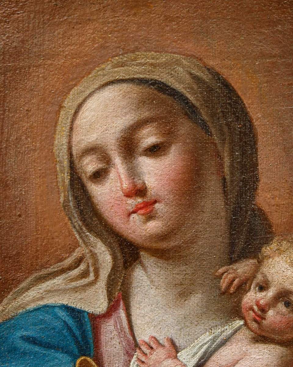 École émilienne, XVIIIe siècle, Vierge à l’enfant-photo-1