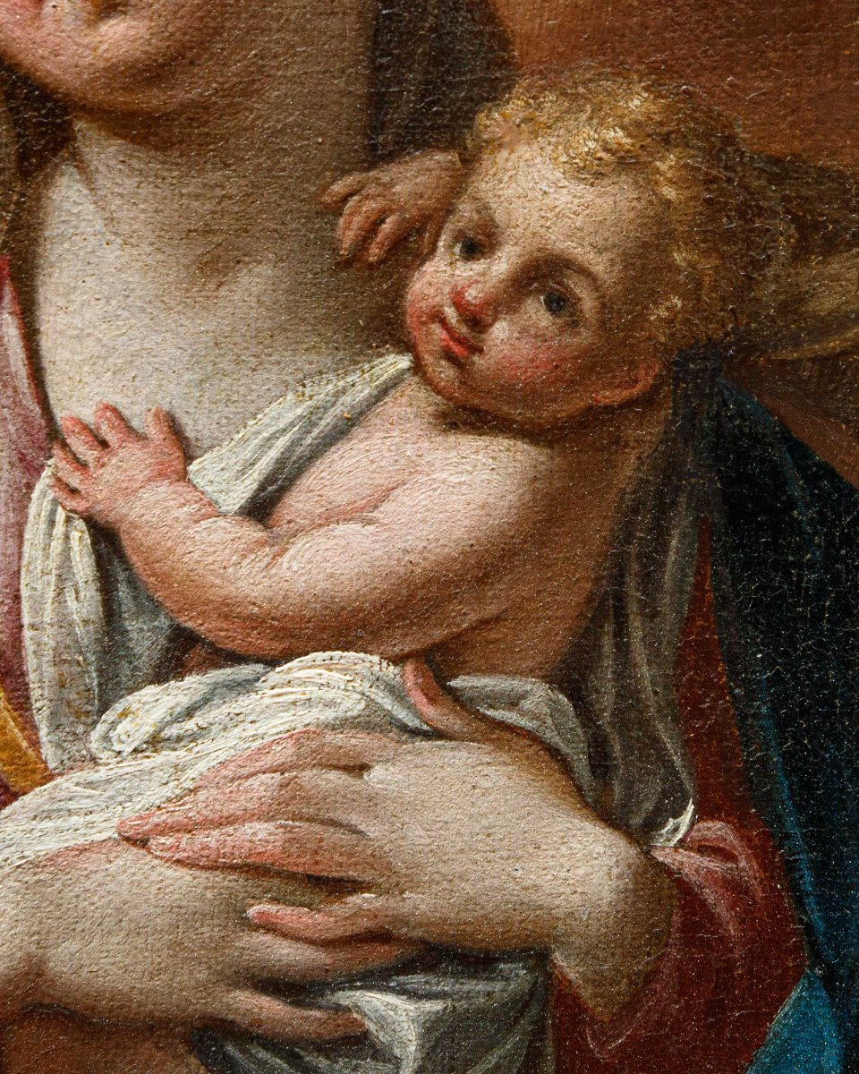 École émilienne, XVIIIe siècle, Vierge à l’enfant-photo-2