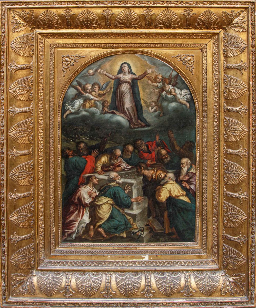 A Follower Of Hans Rottenhammer (1564–1625), The Assumption Of The Virgin