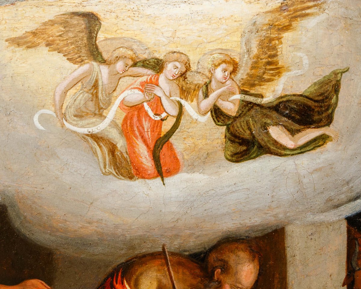 École vénito-crétoise du XVIIe siècle, Adoration des pasteurs-photo-5