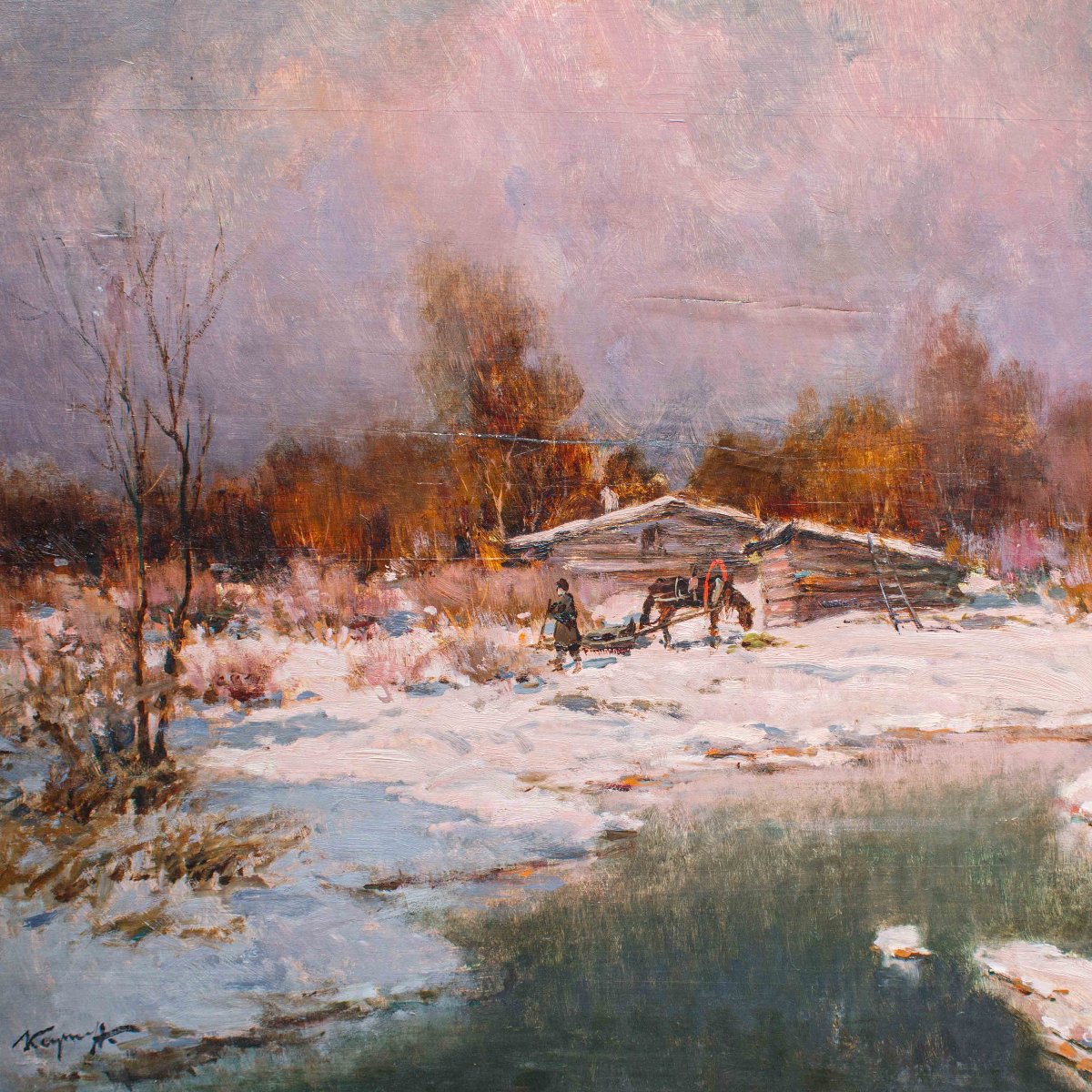 Ivan Karpoff (novocherkassk, 1898 – Milan, 1970), Sunset In Dacia-photo-3