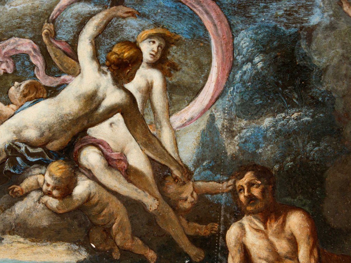 Cornelis Shut (Anvers, 1597 - Anvers, 1655), attr., Vénus se présente à la forge de Vulcain-photo-1