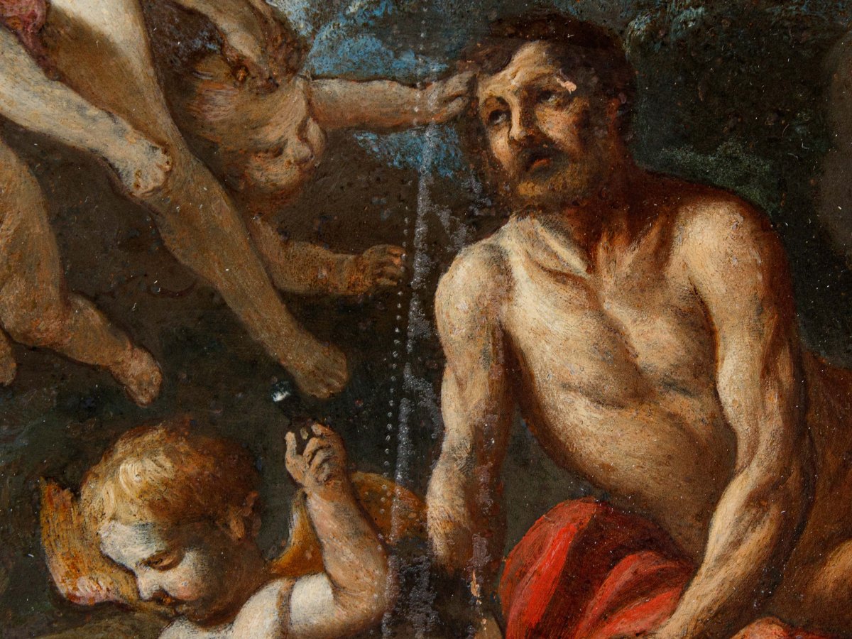 Cornelis Shut (Anvers, 1597 - Anvers, 1655), attr., Vénus se présente à la forge de Vulcain-photo-2