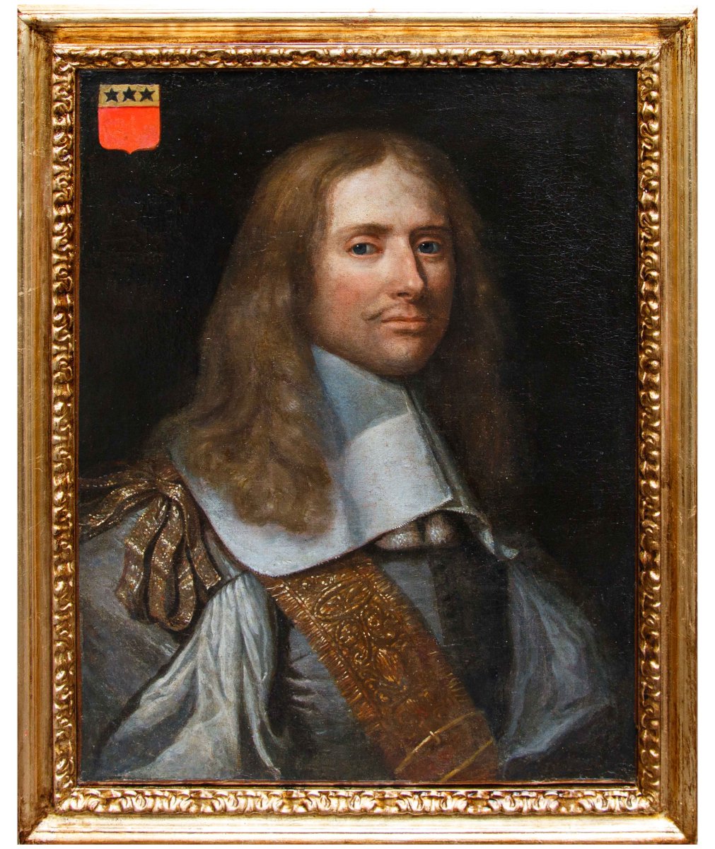 Disciple de Philippe de Champaigne (Bruxelles, 1602 - Paris, 1674), Paire de portraits-photo-3