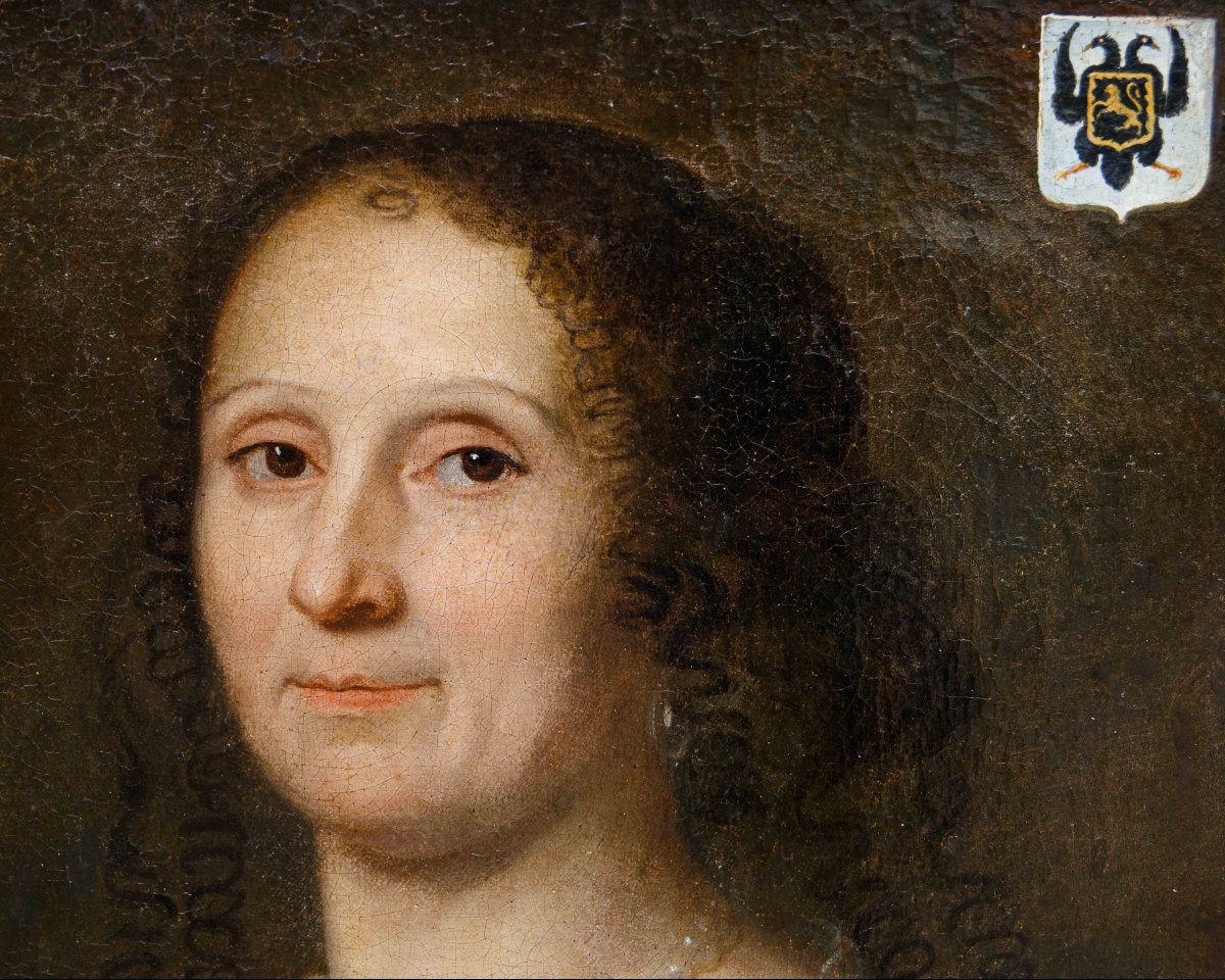 Disciple de Philippe de Champaigne (Bruxelles, 1602 - Paris, 1674), Paire de portraits-photo-3