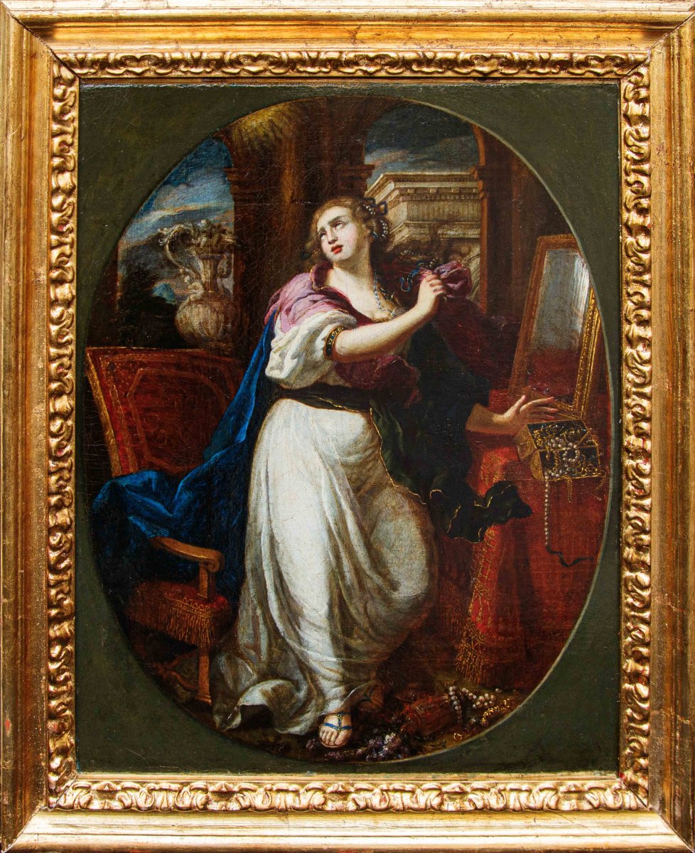 Le disciple de Baldassare Franceschini dit le Volterrane (1611 - 1690)  Maddalena