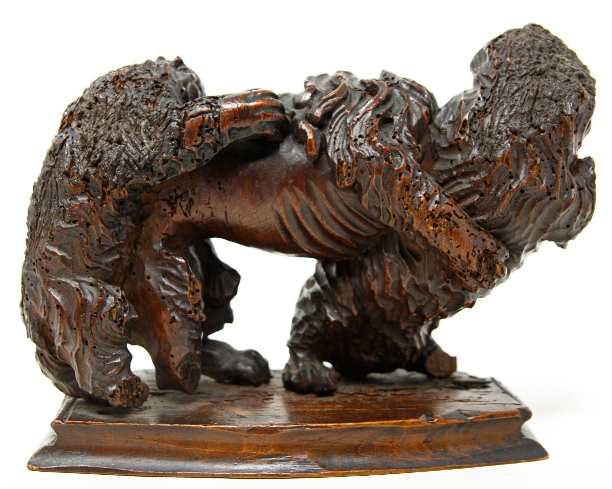 Germany, 17th Century, A Fight Between A Lion And Dogs-photo-3