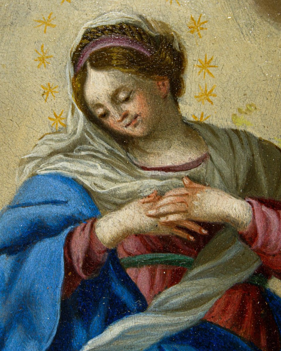 Peintre corthonesque, XVIIe siècle, Immaculée-photo-3
