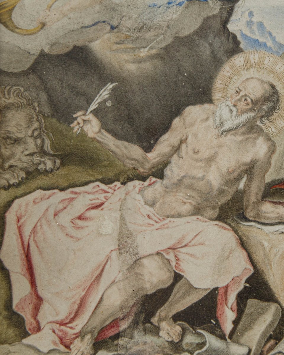 17th Century, Saint Jerome In The Desert-photo-4