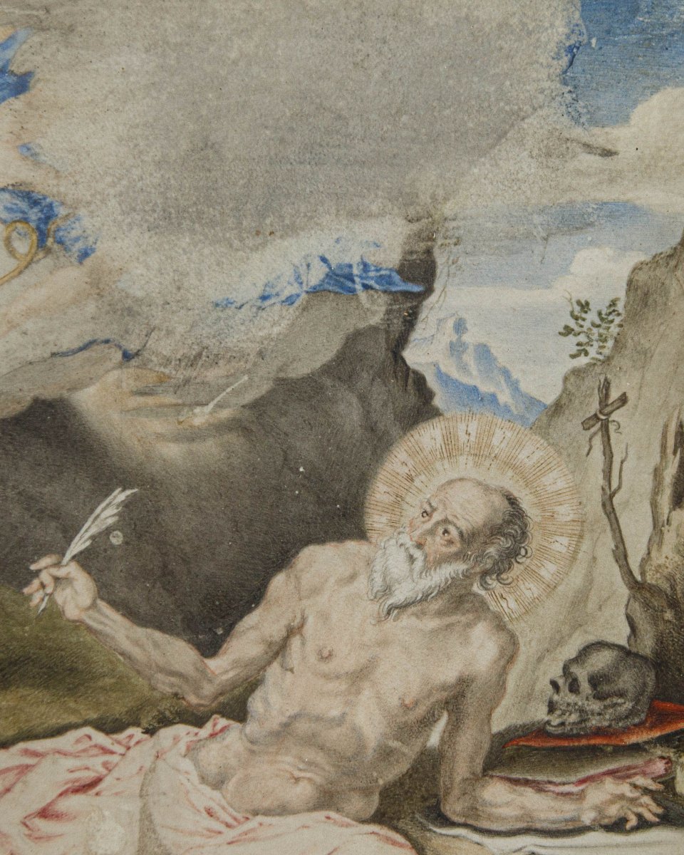 17th Century, Saint Jerome In The Desert-photo-1