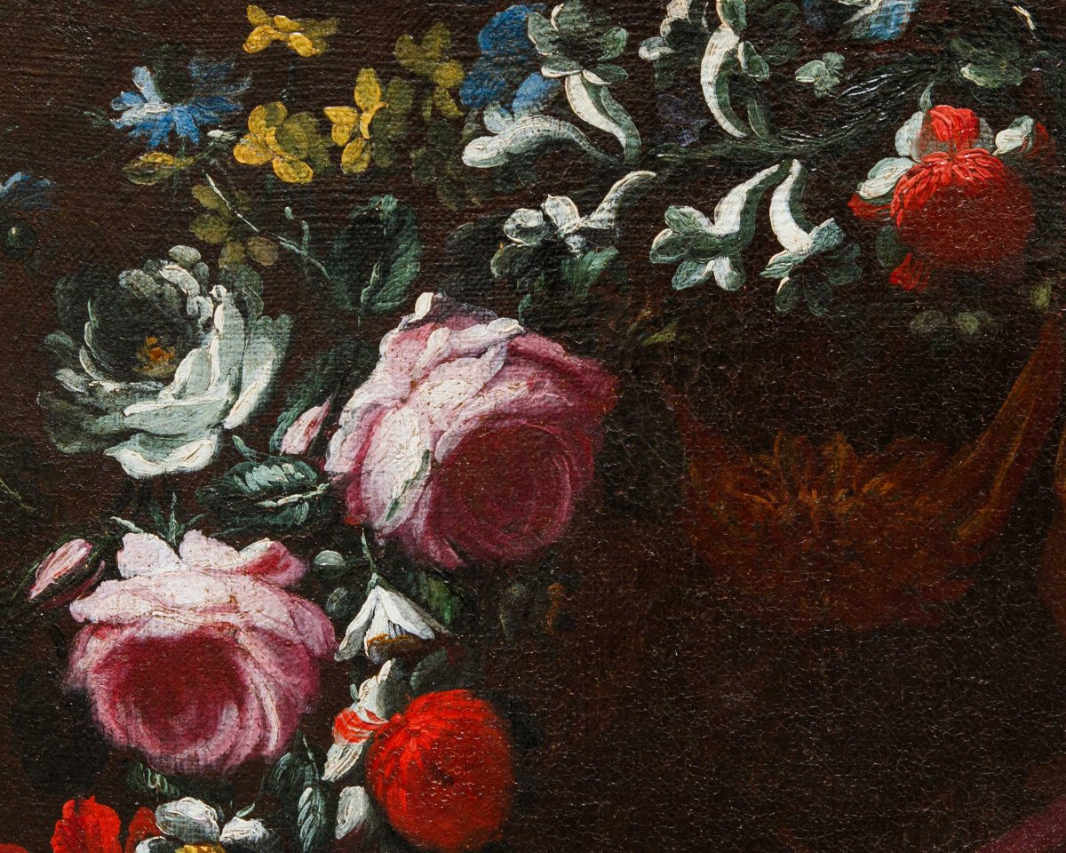 Pier Francesco Cittadini (1616–1681), Attributed To, Garland With The Sleeping Jesus-photo-2