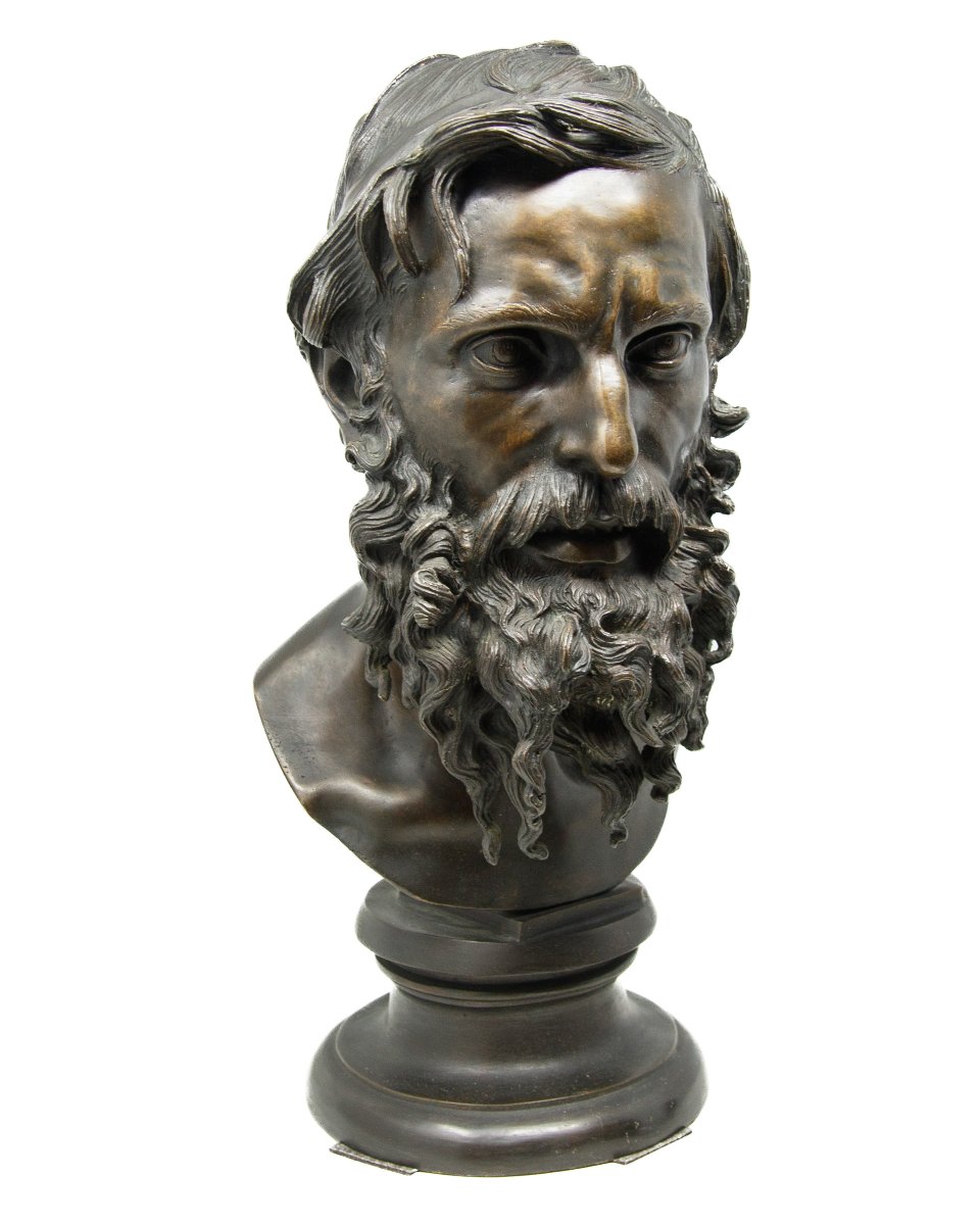 Vincenzo Gemito (naples, 1852–1929), Bust Of A Philosopher-photo-2