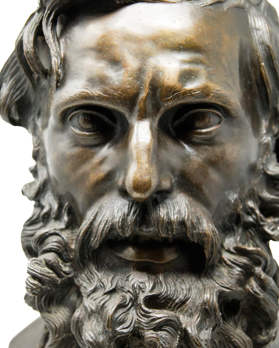 Vincenzo Gemito (naples, 1852–1929), Bust Of A Philosopher-photo-2