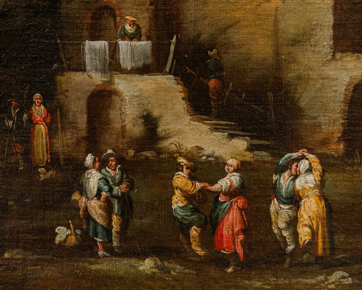 Master Of The Ligurian School, Landscape With Figures-photo-1
