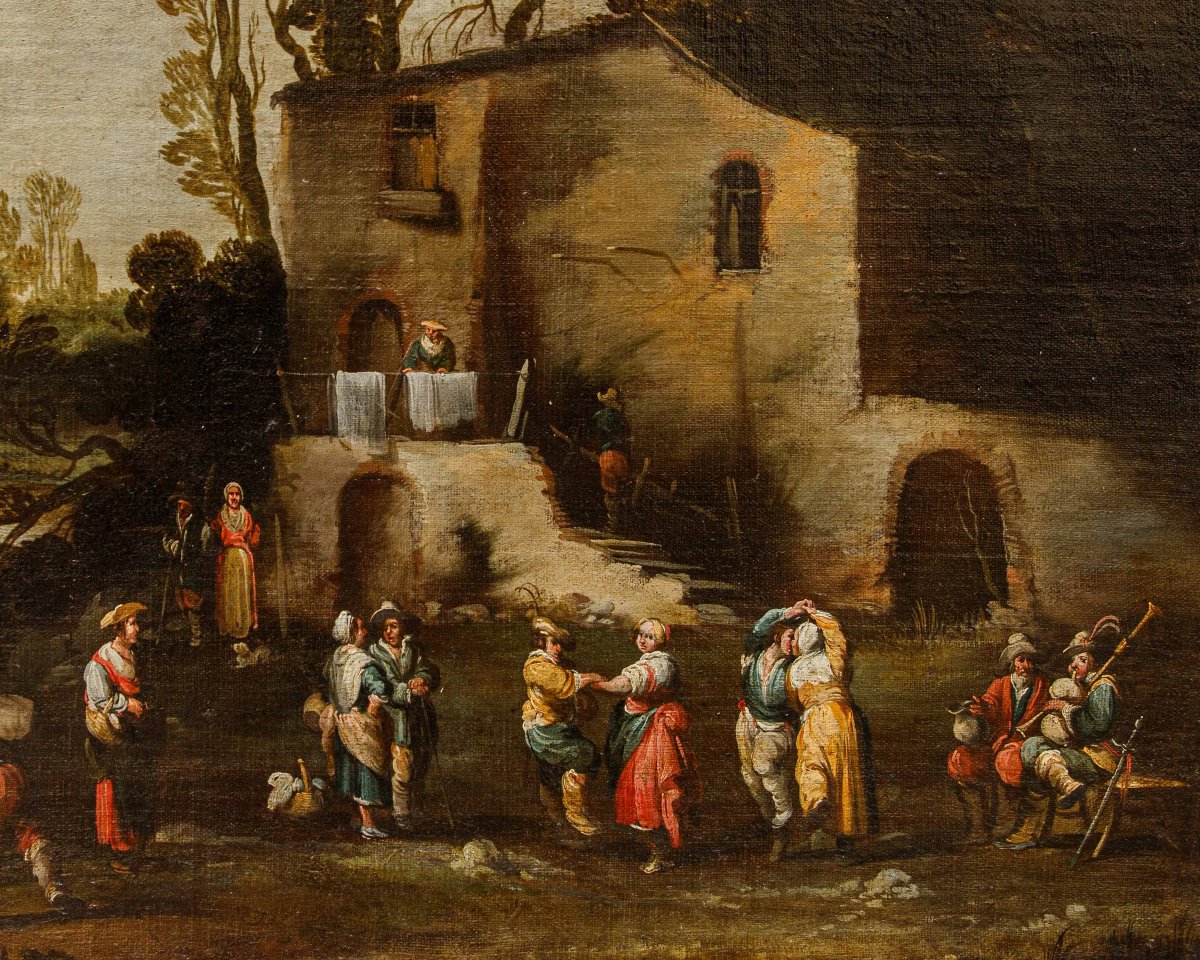 Master Of The Ligurian School, Landscape With Figures-photo-6