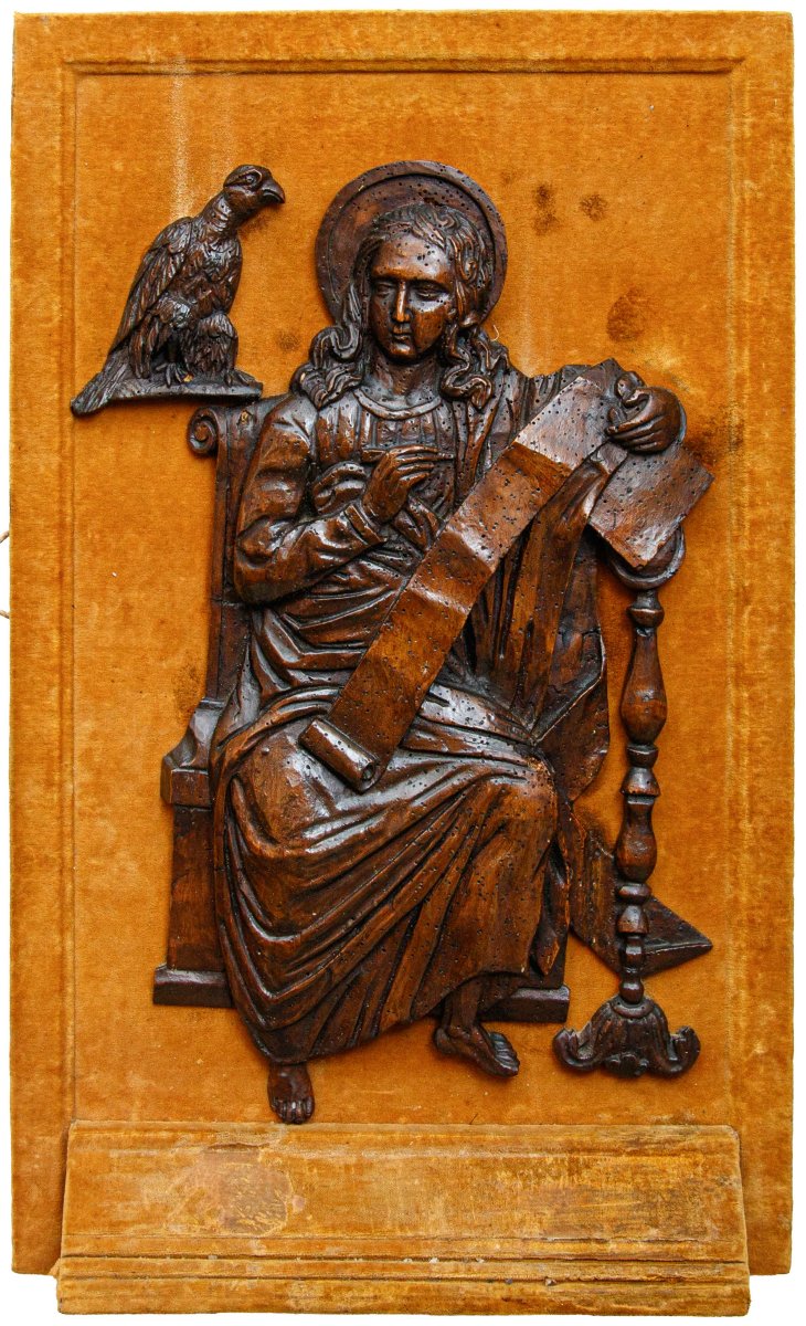 17th Century, Panel Depicting St. John The Evangelist