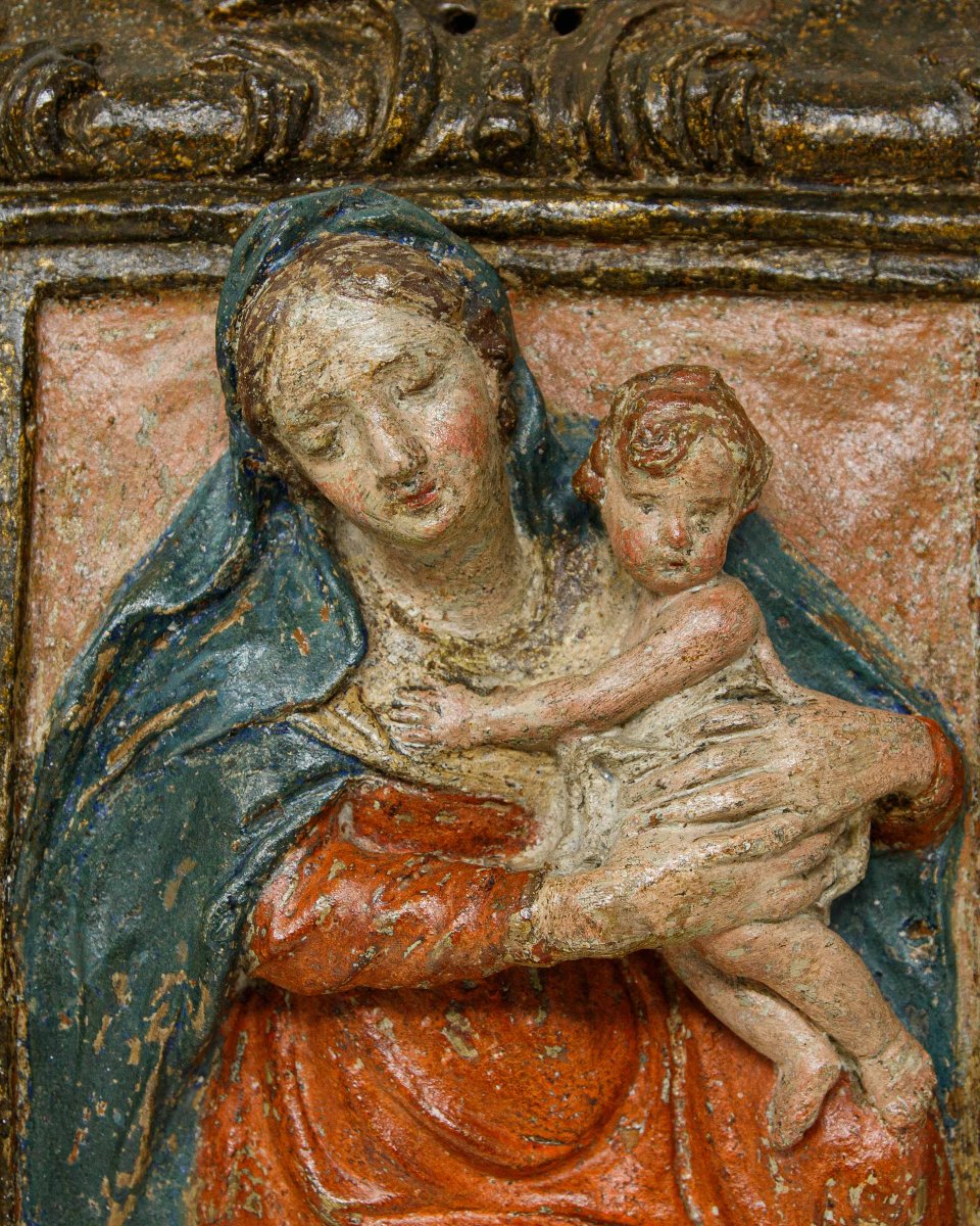17th-century Bolognese School, Madonna And Child-photo-3