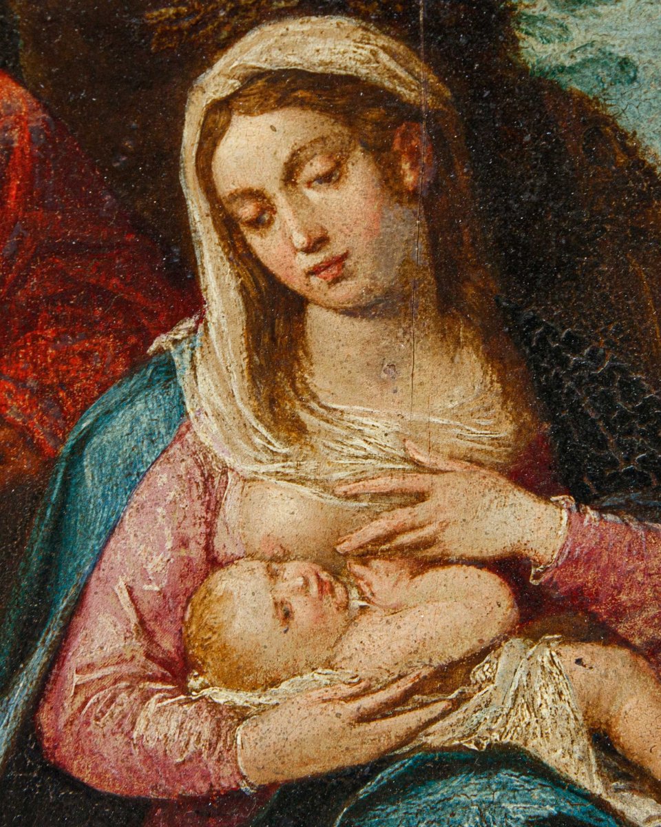 Christoph Schwarz (ingolstadt, 1548 – Munich, 1592), Rest On The Flight Into Egypt-photo-2