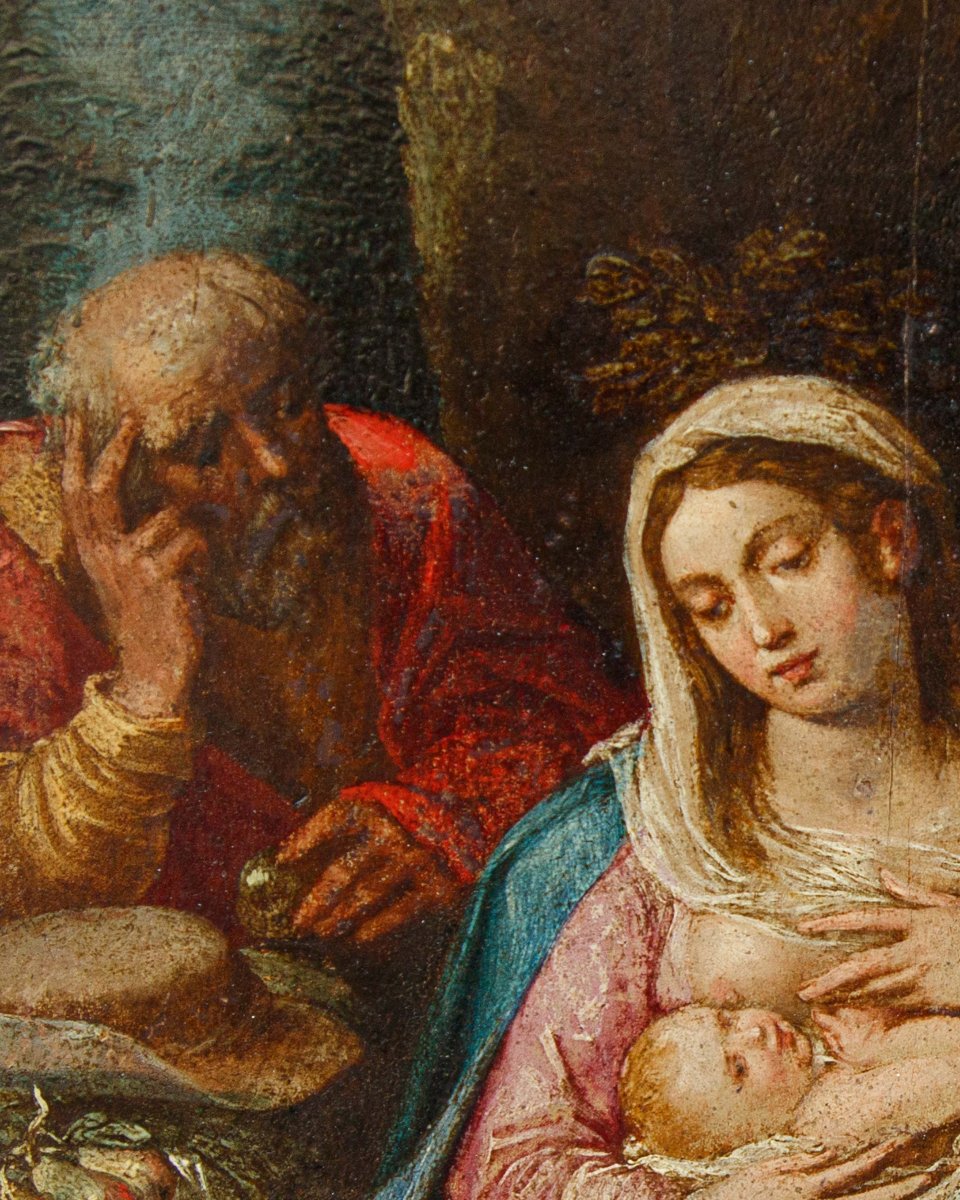 Christoph Schwarz (ingolstadt, 1548 – Munich, 1592), Rest On The Flight Into Egypt-photo-3