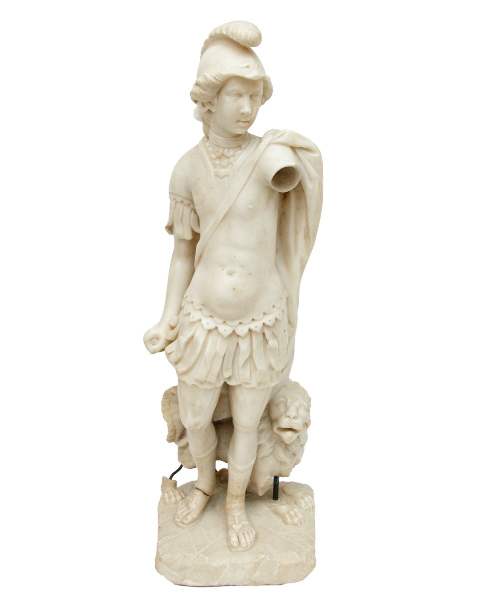 XVIe siècle, Figure en armure avec le lion 