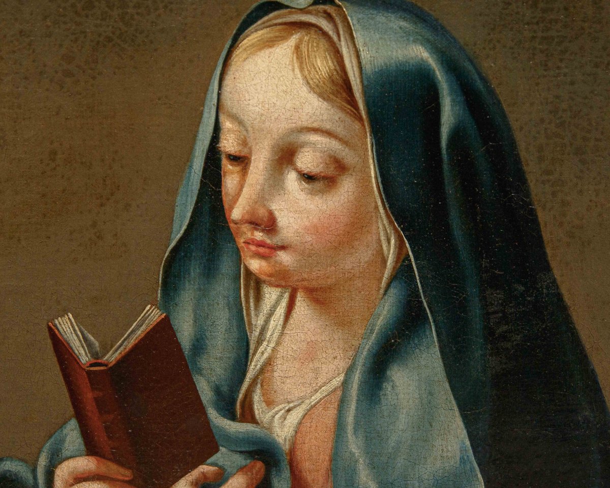 Workshop Of Giovanni Battista Pittoni (venice, 1687–1767), *madonna Reading*-photo-2