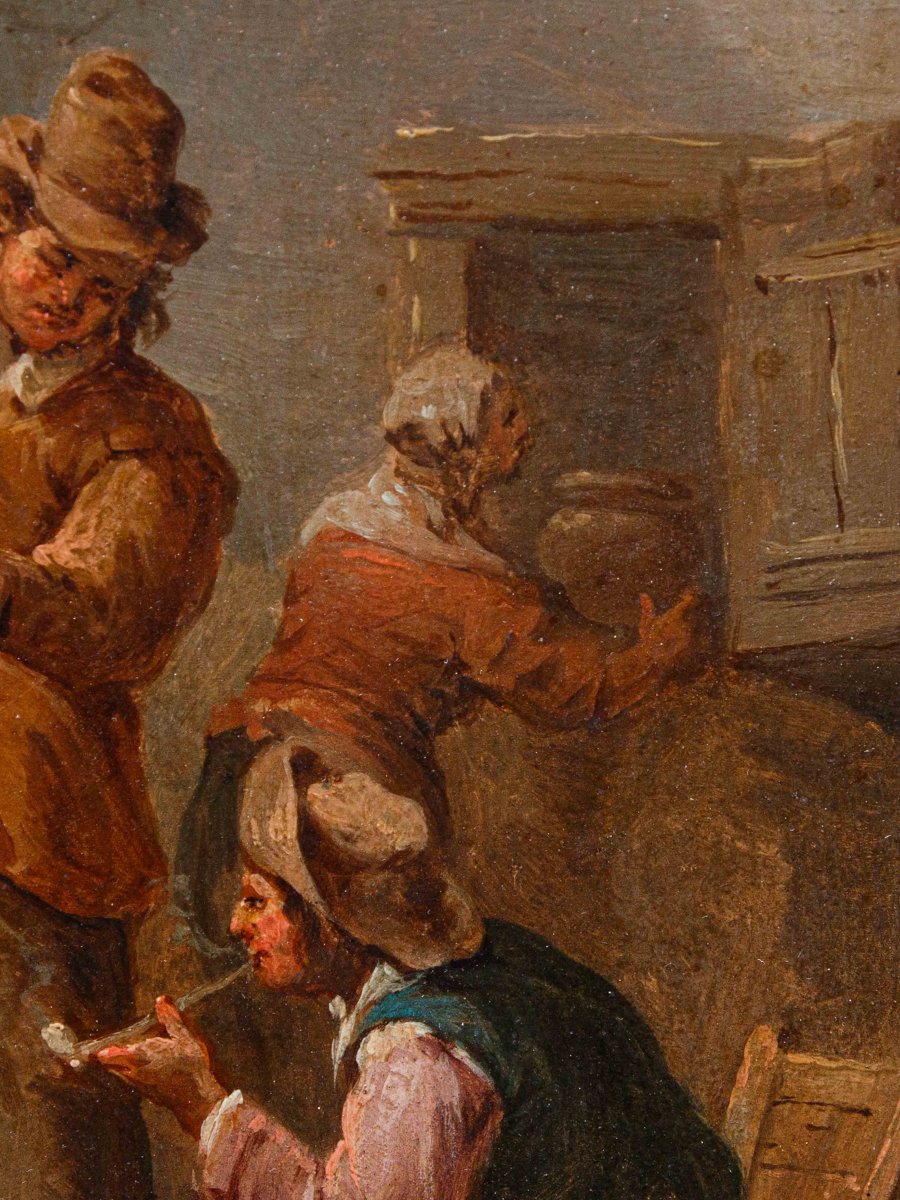 Atelier de Jan Thomas van Kessel (Anvers, 1677-1741), Scène de taverne avec fumeurs-photo-5