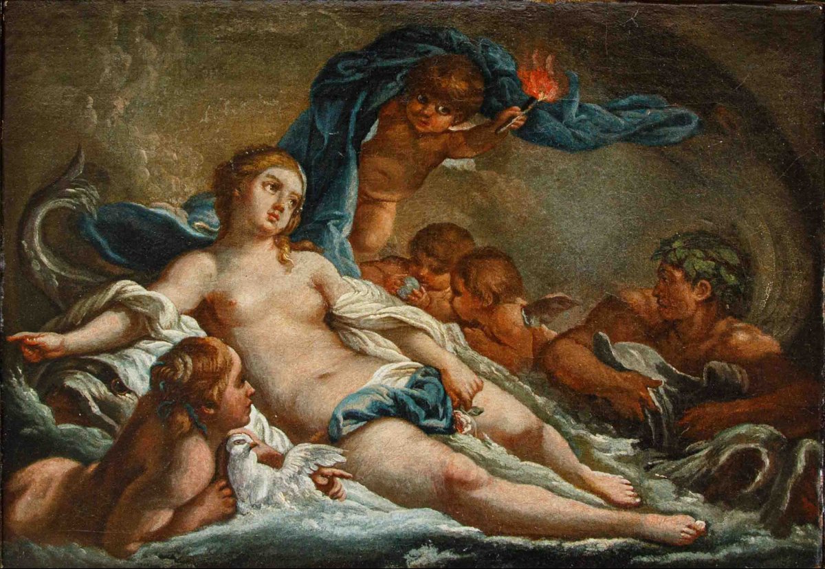 XVIIIe siècle, Vénus et putti-photo-2