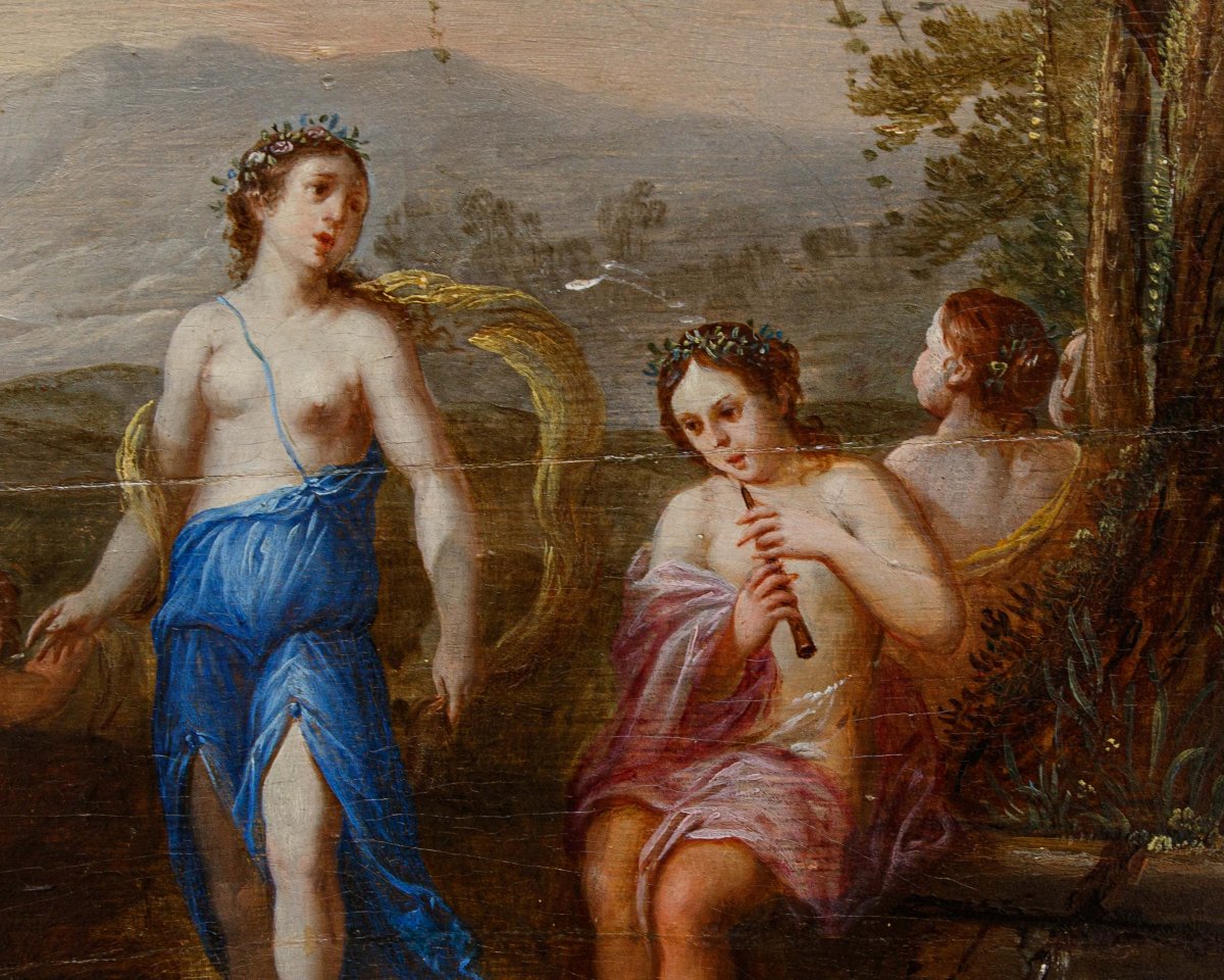 Workshop Of Victor Honoré Janssens (1658–1736) Landscape With Mythological Figures-photo-2