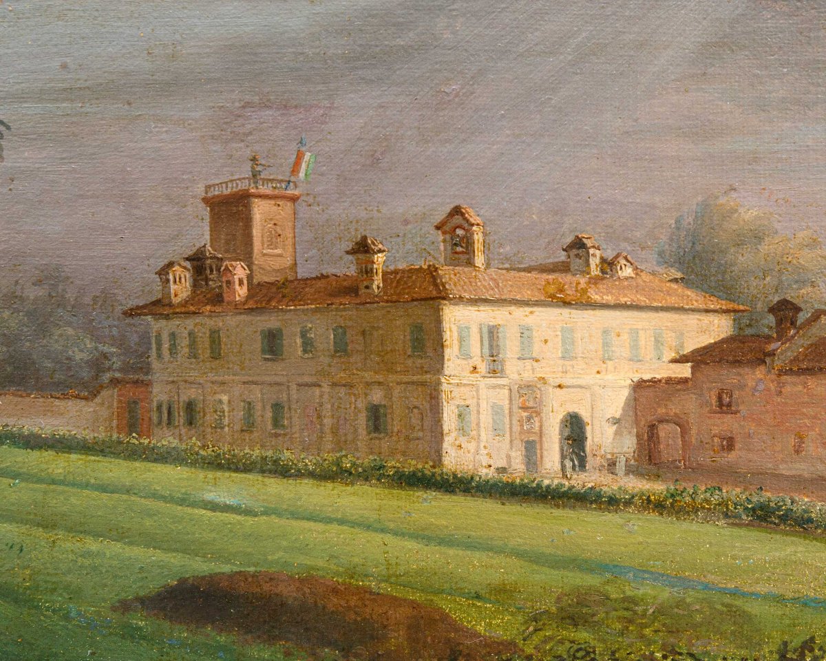 19th Century, Views Of Lombard Villas And Genre Scenes-photo-6