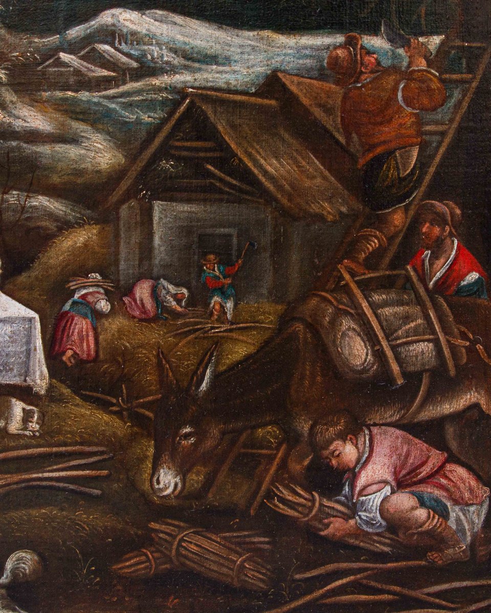 Domaine de Leandro Bassano (1557 - 1622), Allégorie de l’hiver-photo-4