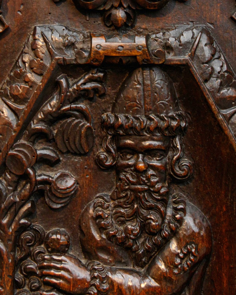 Flanders, 17th Century, Door Panels Depicting Allegories Of Summer And Winter-photo-1