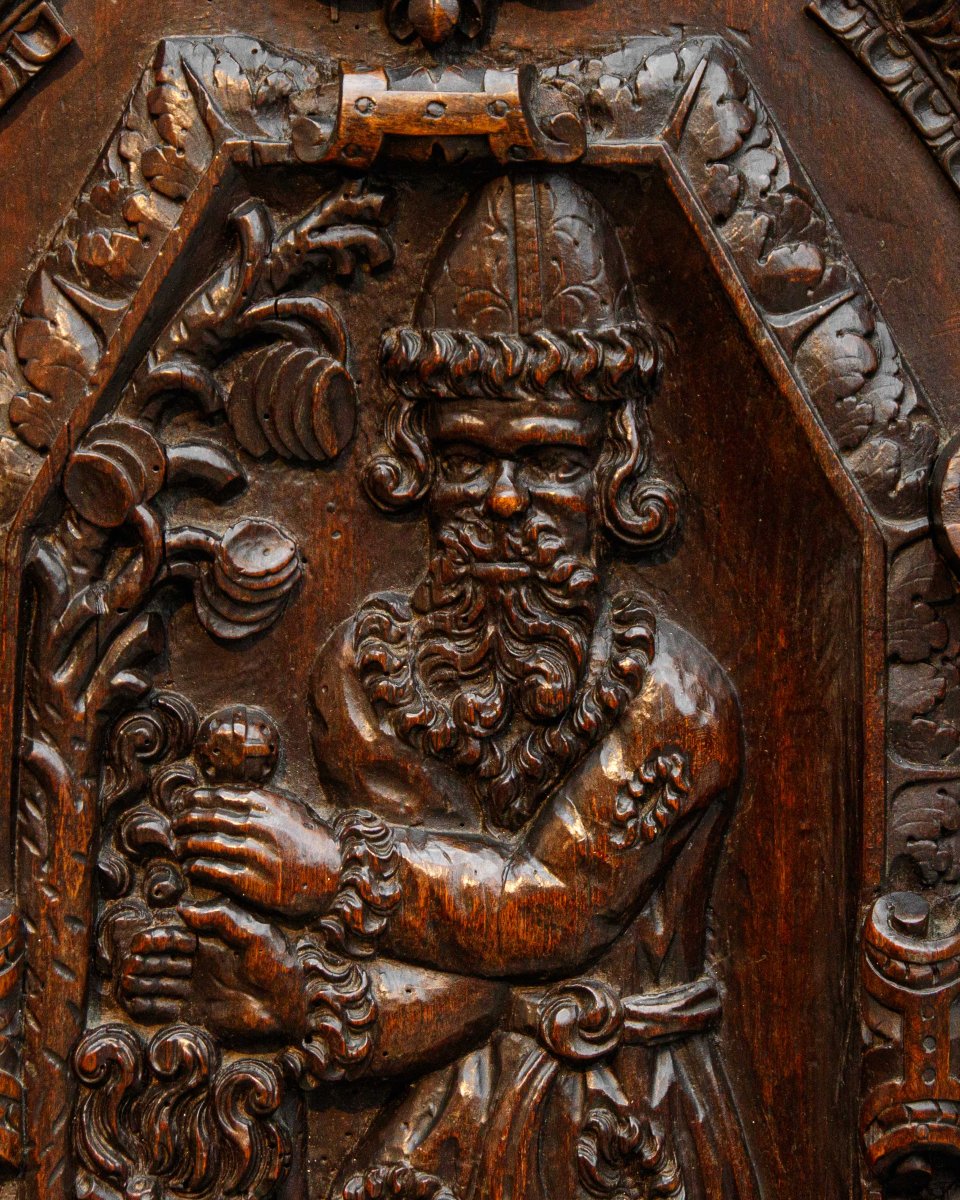 Flanders, 17th Century, Door Panels Depicting Allegories Of Summer And Winter-photo-8