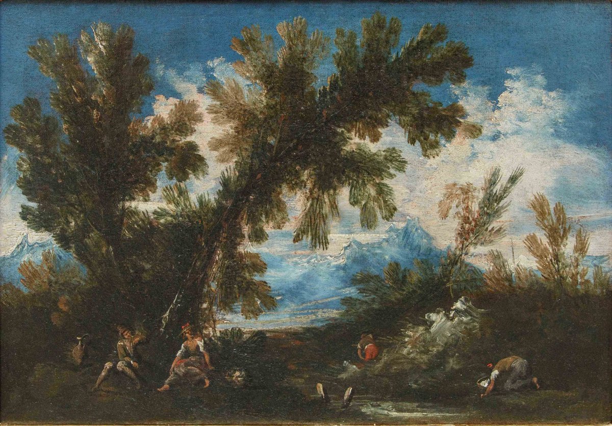 Antonio Francesco Peruzzini (ancona, 1643 Or 1646 – Milan, 1724), Landscape With Figures-photo-2