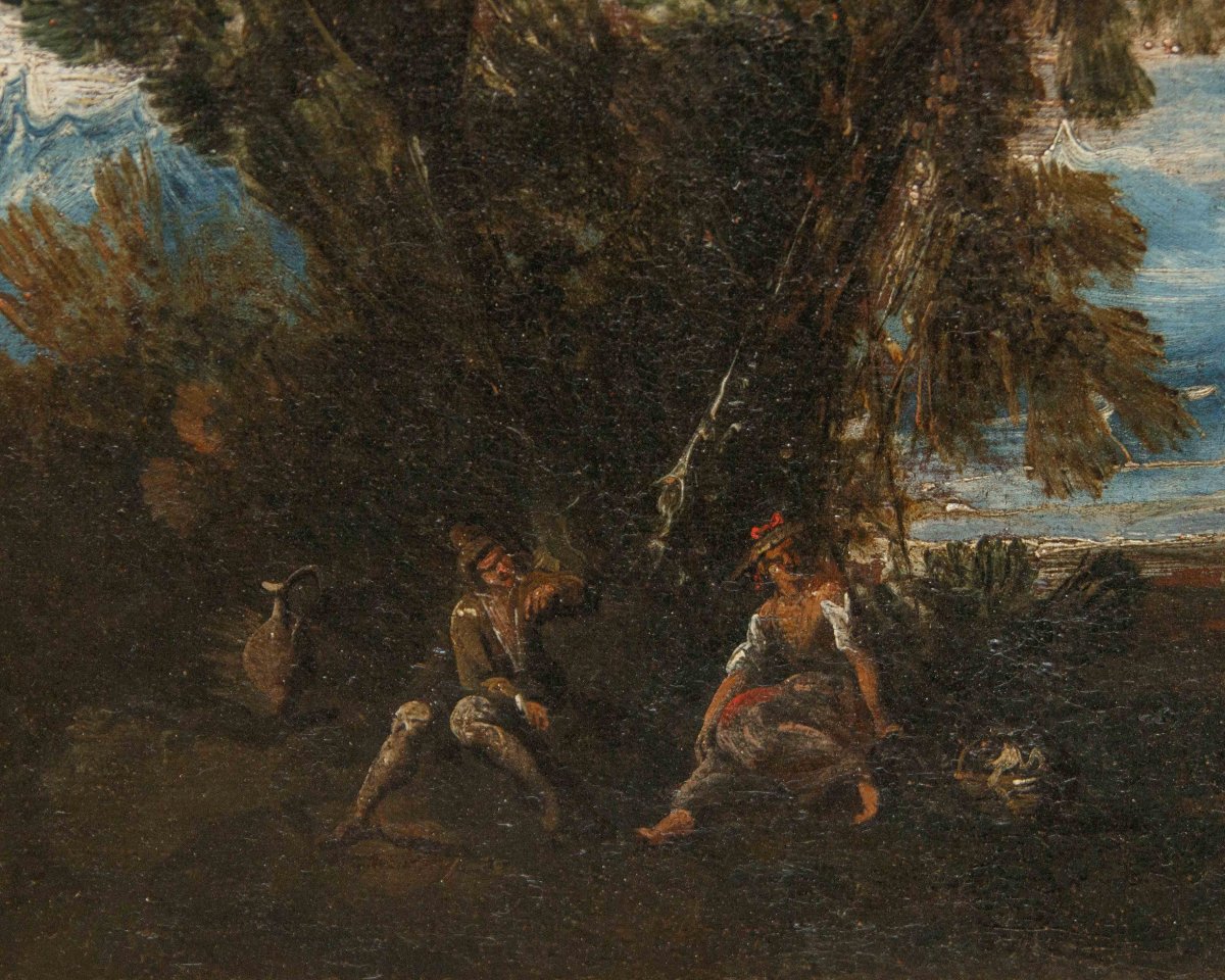 Antonio Francesco Peruzzini (ancona, 1643 Or 1646 – Milan, 1724), Landscape With Figures-photo-4