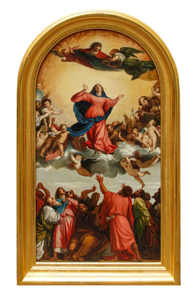 XIXe siècle, par Titien Vecellio (Pieve di Cadore, 1488/1490 - Venise, 27 août 1576), Assunta