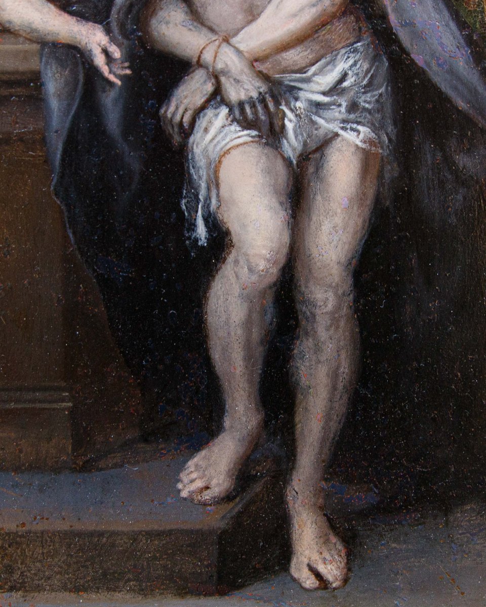 XVIIe siècle, Christ avec deux anges au tombeau-photo-6