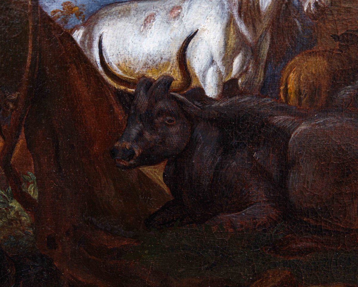 Flemish Painter In Rome, 17th Century, Armenti-photo-3