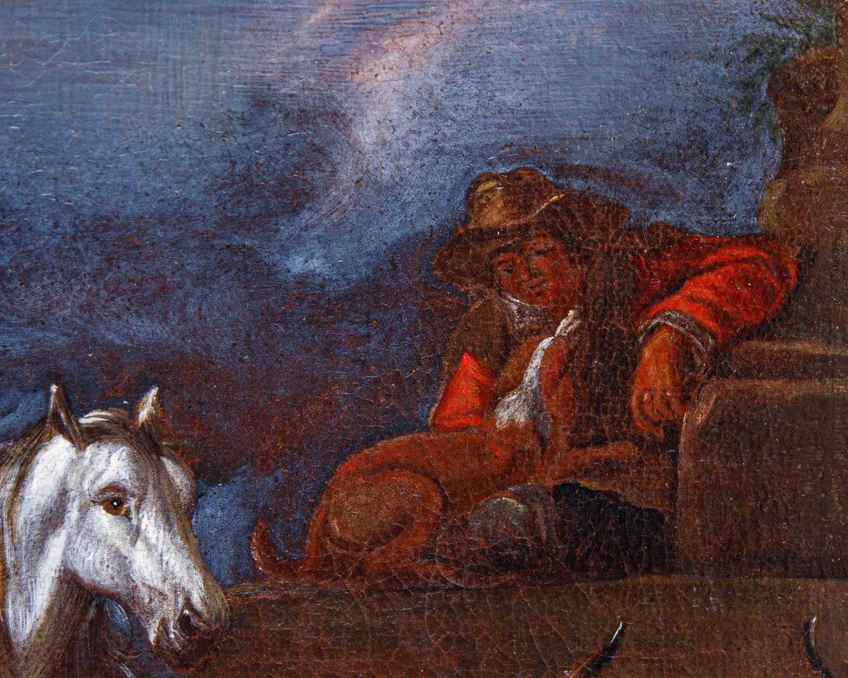Flemish Painter In Rome, 17th Century, Armenti-photo-4