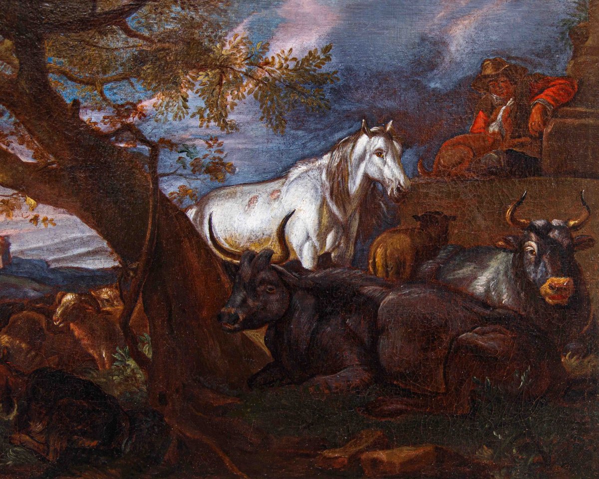 Flemish Painter In Rome, 17th Century, Armenti-photo-6